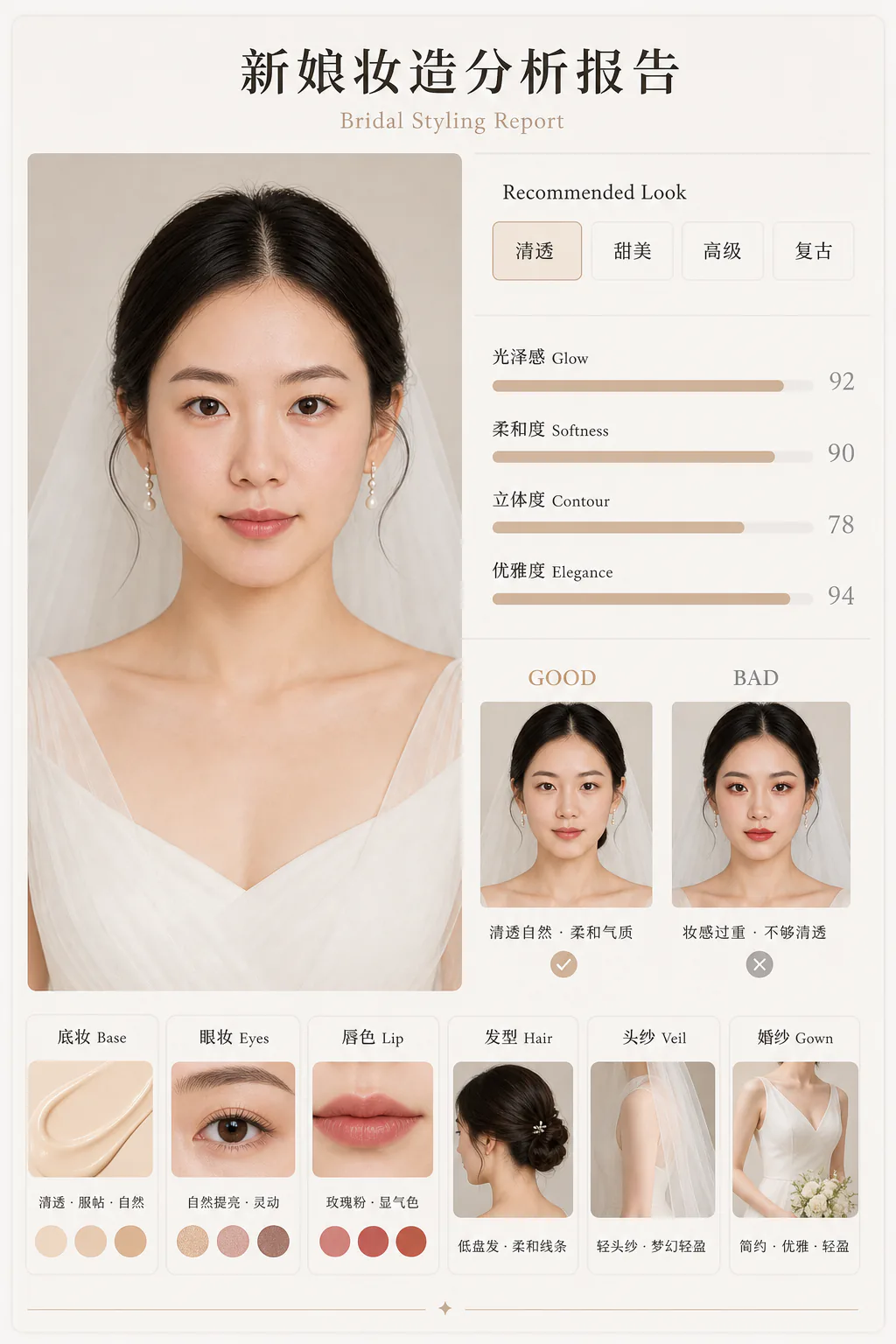 妆造分析报告视觉示例