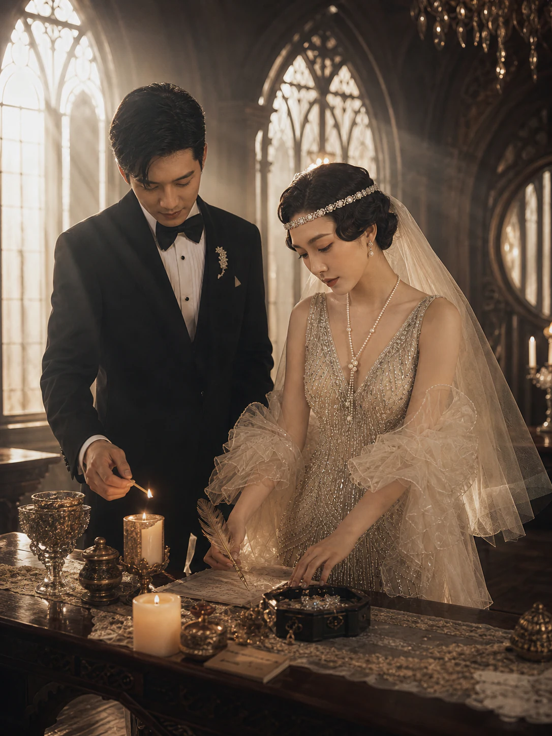 盖茨比 · 艺术装饰主题样片：婚礼前夜