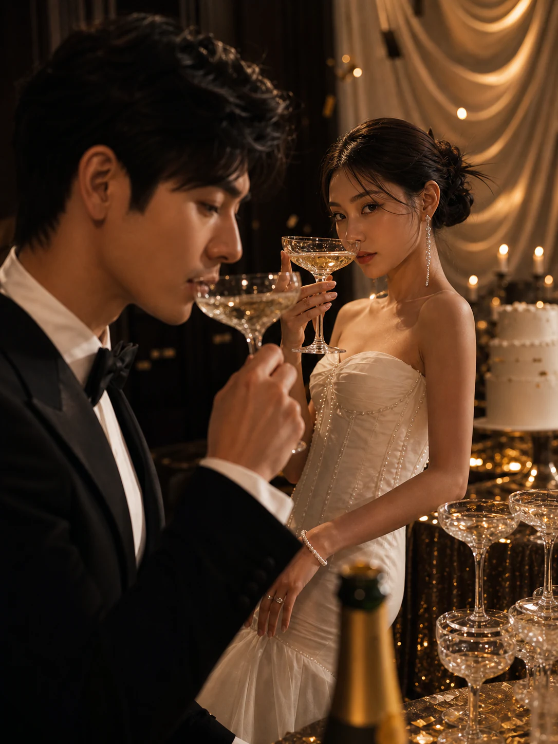 纸醉金迷 · 午夜派对主题样片：杯影对视