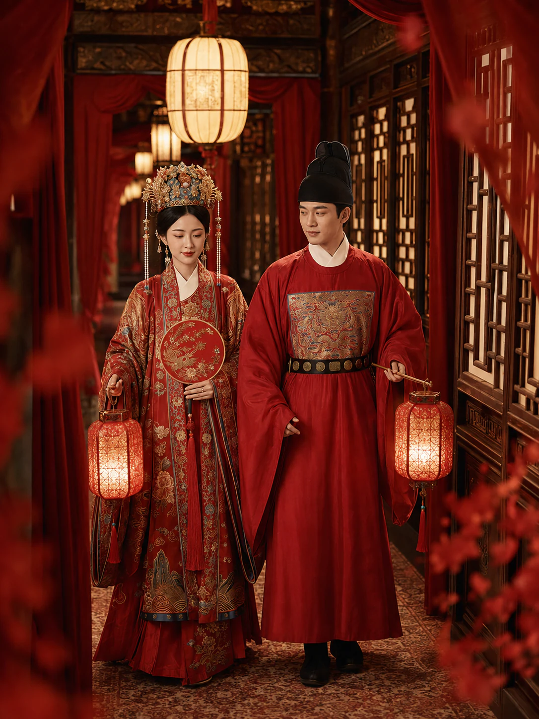 凤冠霞帔 · 明制婚礼主题样片：执灯同游